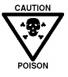 A black and white sign with a skull and bones

Description automatically generated